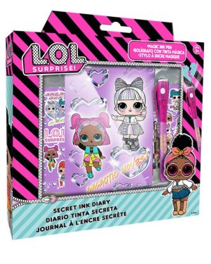 Schreibwarenset LOL Surprise mit einem Tagebuch und Zauberstift