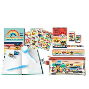Schreibwarenset Paw Patrol mit Tagebuch und Zauberstift