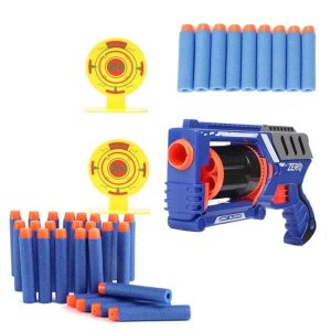 Set mit Pistole 10 Schaumstoffkugeln plus 30 Pfeile und 2 Ziele