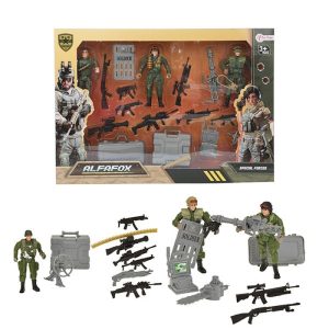 Spielset Militär Toi-toys mit 3 Soldaten und Zubehör