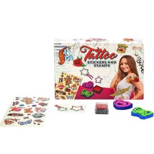Tattoo Set mit Tattoo - Aufkleber + Stempeln